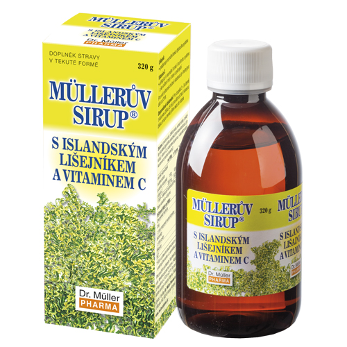Dr. Müller Müllerův sirup s islandským lišejníkem a vitamínem C 320 g Dr. Müller