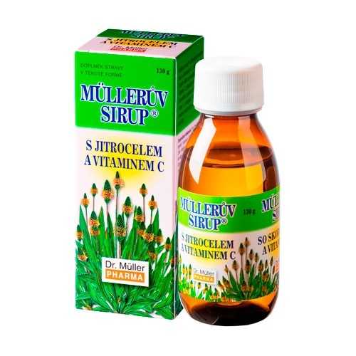 Dr. Müller Müllerův sirup s jitrocelem a vitaminem C 130 g Dr. Müller