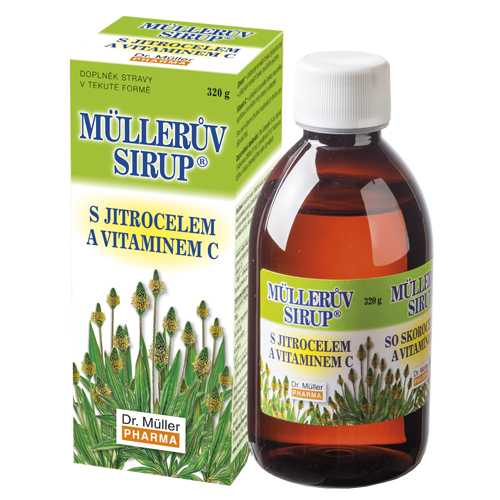 Dr. Müller Müllerův sirup s jitrocelem a vitaminem C 320 g Dr. Müller