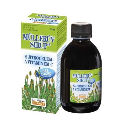 Dr. Müller Müllerův sirup s jitrocelem bez cukru 245 ml Dr. Müller