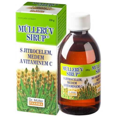 Dr. Müller Müllerův sirup s jitrocelem medem a vitaminem C 320 g Dr. Müller