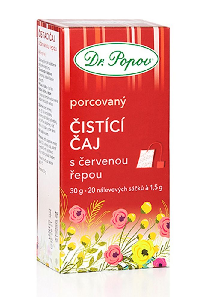 Dr. Popov Čistící čaj s červenou řepou 20x1