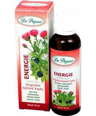 Dr. Popov Energie bylinné kapky 50 ml Dr. Popov