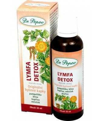 Dr. Popov Lymfa Detox bylinné kapky 50 ml Dr. Popov