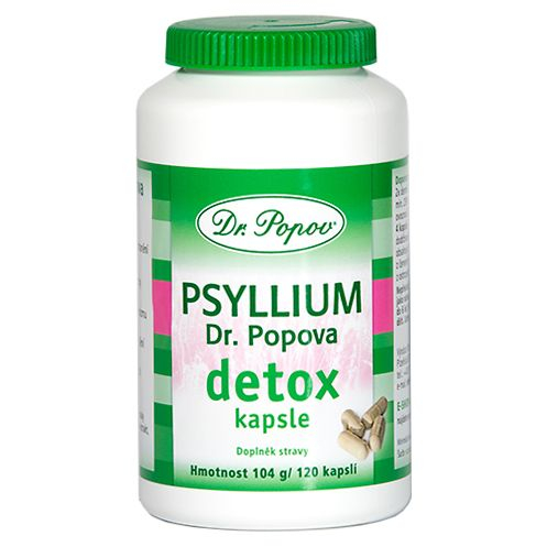 Dr. Popov Psyllium Detox 120 kapslí Dr. Popov