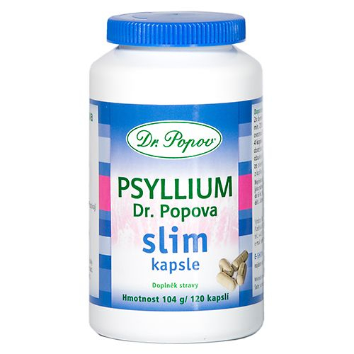 Dr. Popov Psyllium Slim 120 kapslí Dr. Popov