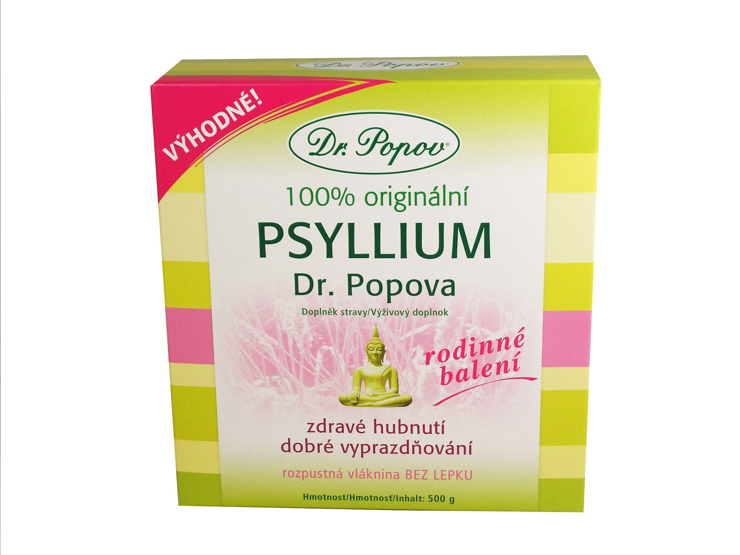 Dr. Popov Psyllium rozpustná vláknina 500 g Dr. Popov