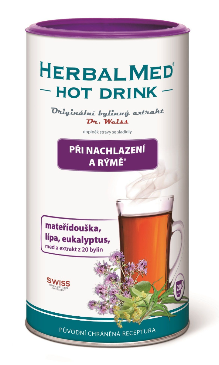 Dr. Weiss HerbalMed Hot Drink nachlazení a rýma 180 g Dr. Weiss