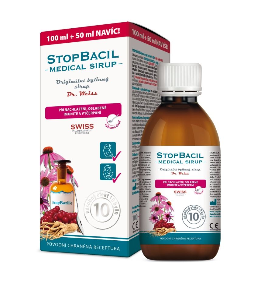 Dr. Weiss STOPBACIL Medical sirup 100+50 ml Dr. Weiss