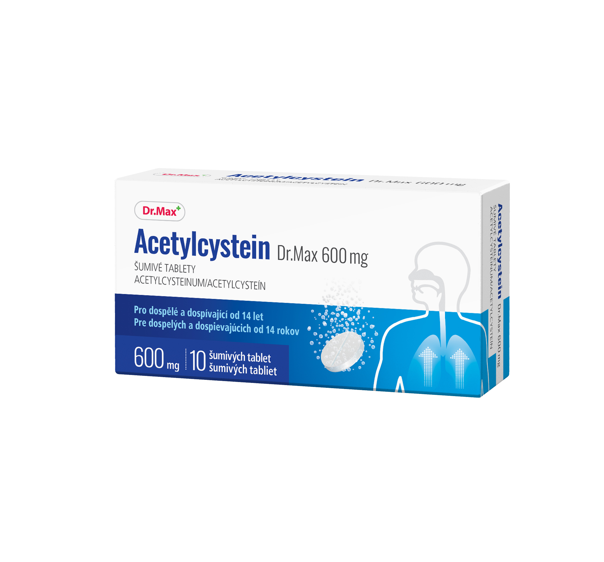 Dr.Max Acetylcystein 600 mg 10 šumivých tablet Dr.Max