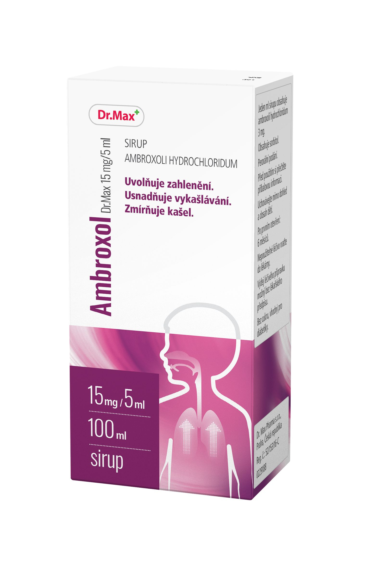 Dr.Max Ambroxol 15 mg/5 ml sirup 100 ml Dr.Max