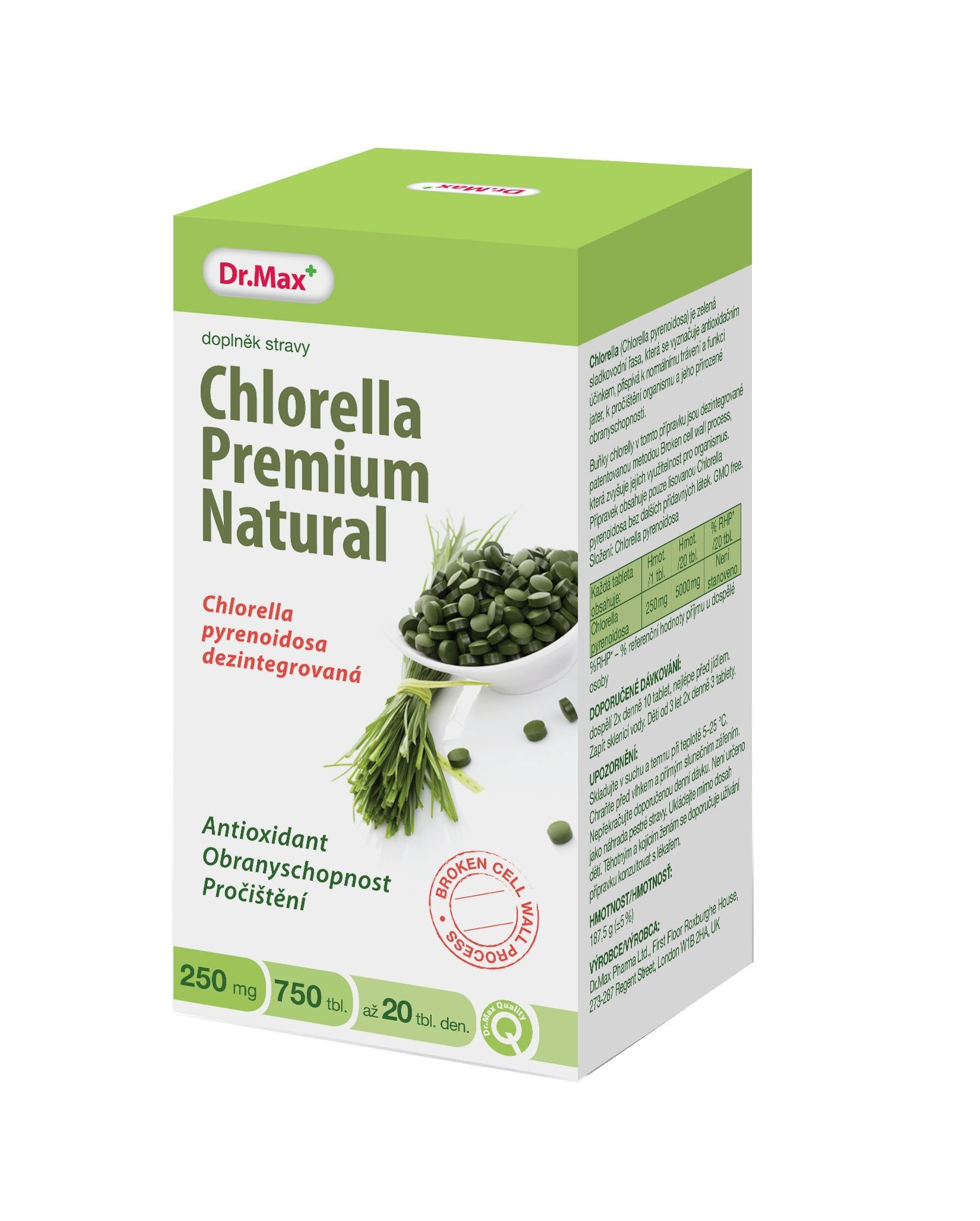 Dr.Max Chlorella Premium Natural 750 tablet Dr.Max