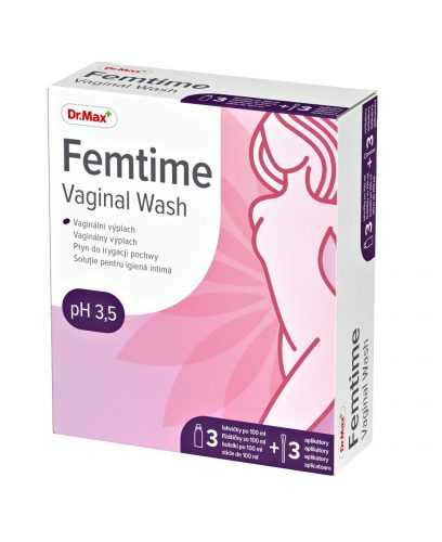 Dr.Max Femtime Vaginal Wash 3x100 ml + 3 aplikátory Dr.Max