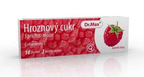 Dr.Max Hroznový cukr s vitaminem C malina 14 pastilek Dr.Max