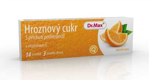 Dr.Max Hroznový cukr s vitaminem C pomeranč 14 pastilek Dr.Max