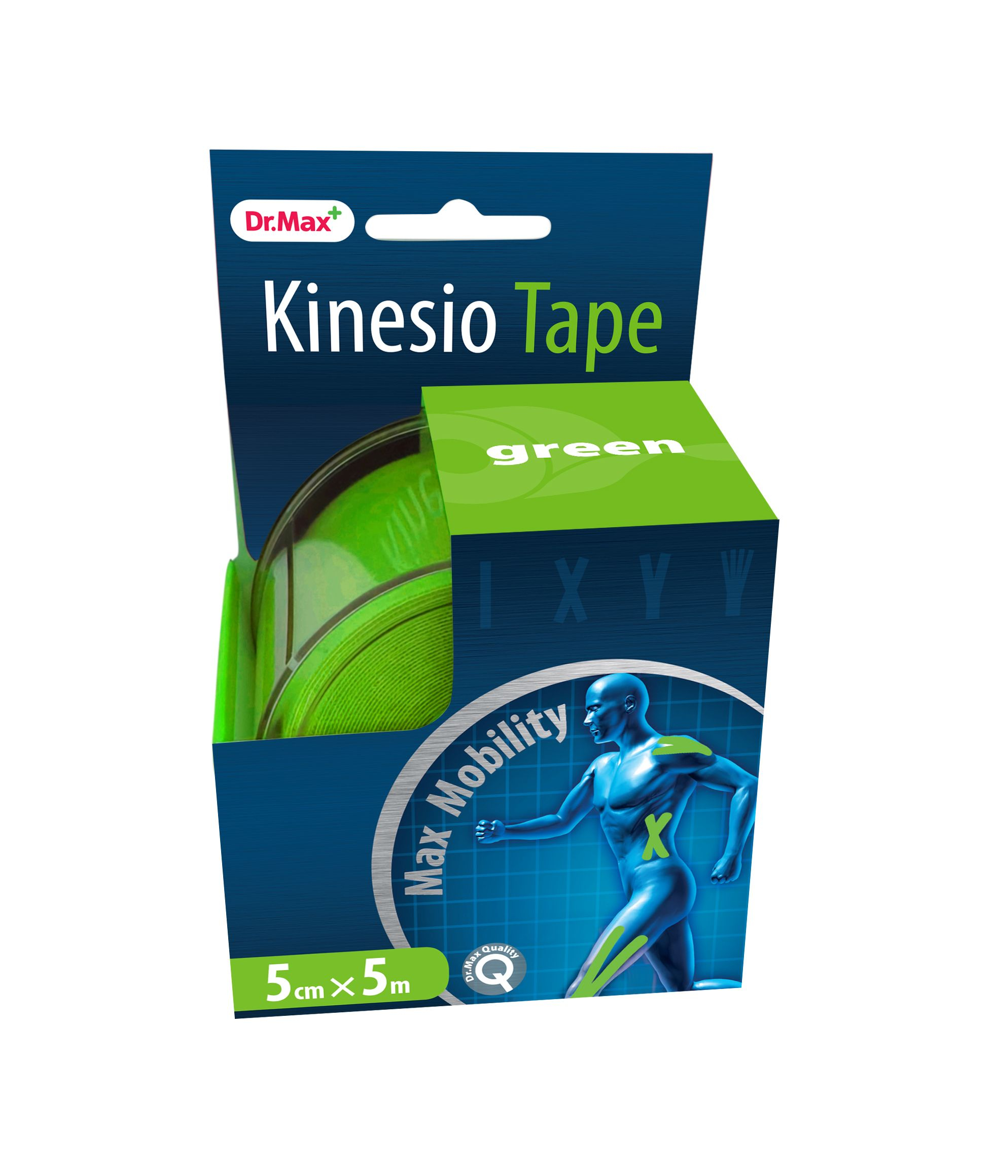 Dr.Max Kinesio Tape green 5cm x 5m 1 ks Dr.Max