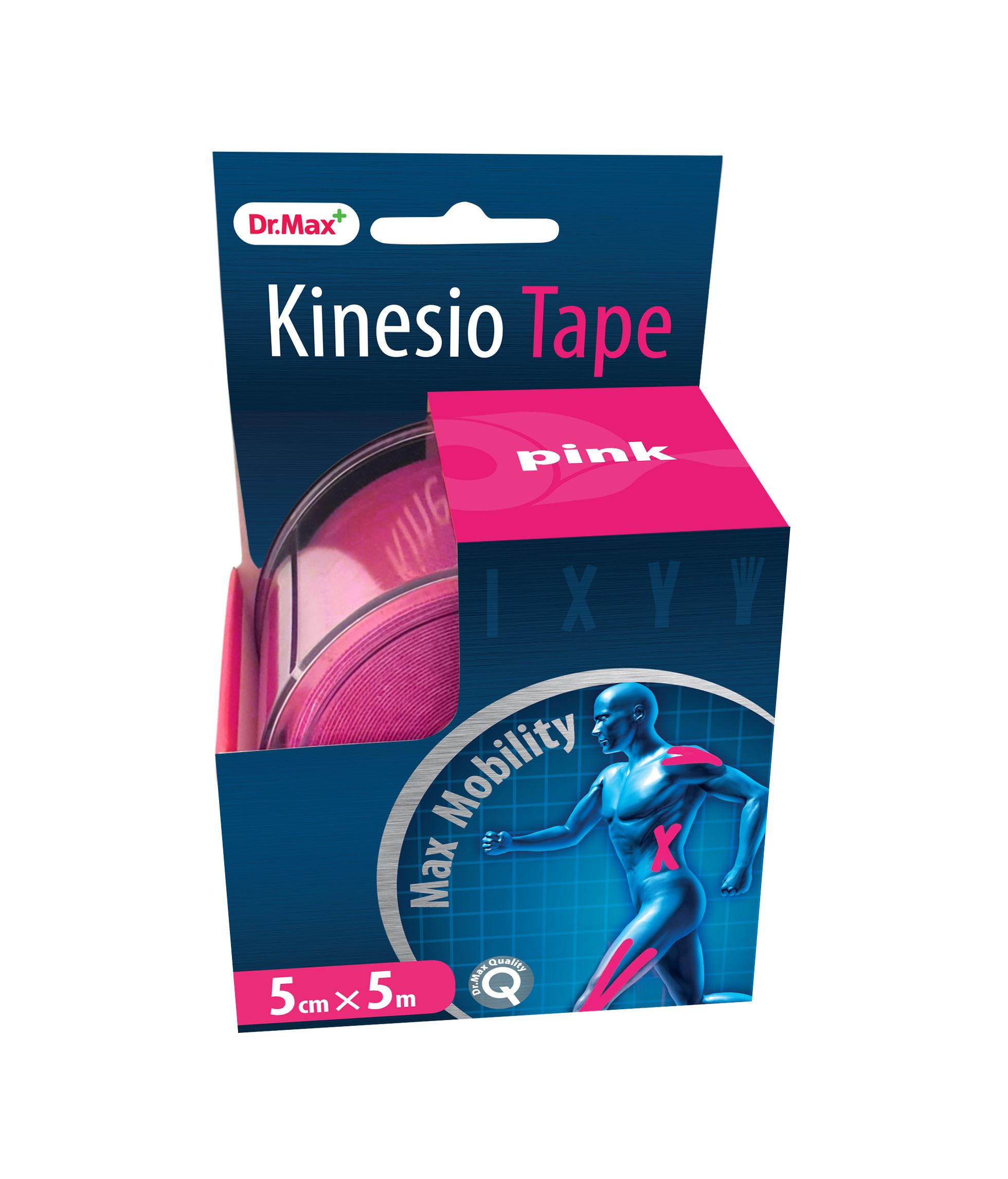 Dr.Max Kinesio Tape pink 5cm x 5m 1 ks Dr.Max