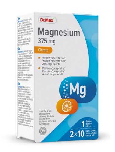 Dr.Max Magnesium Citrate 375 mg 2x10 šumivých tablet Dr.Max