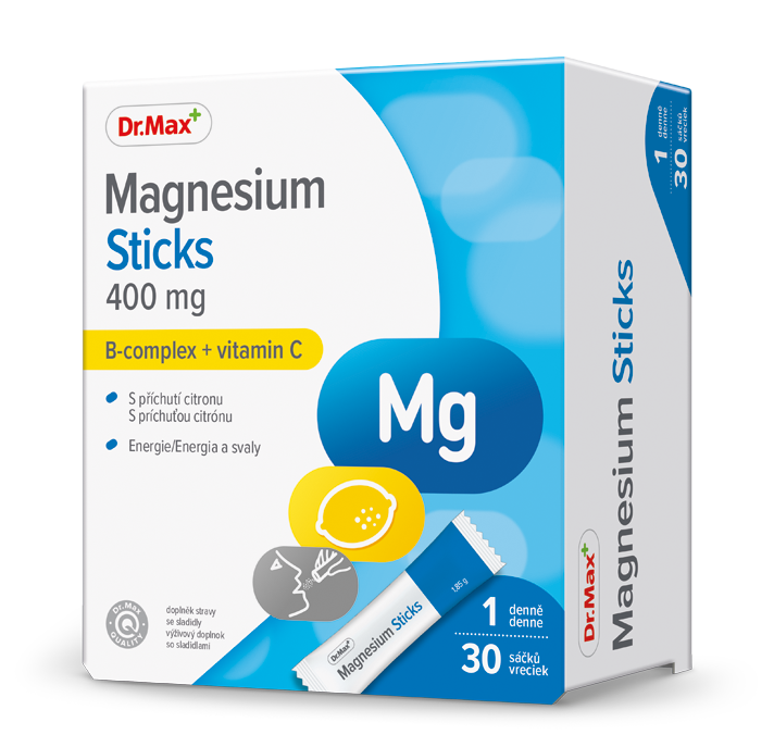 Dr.Max Magnesium Sticks 400 mg 30 sáčků Dr.Max