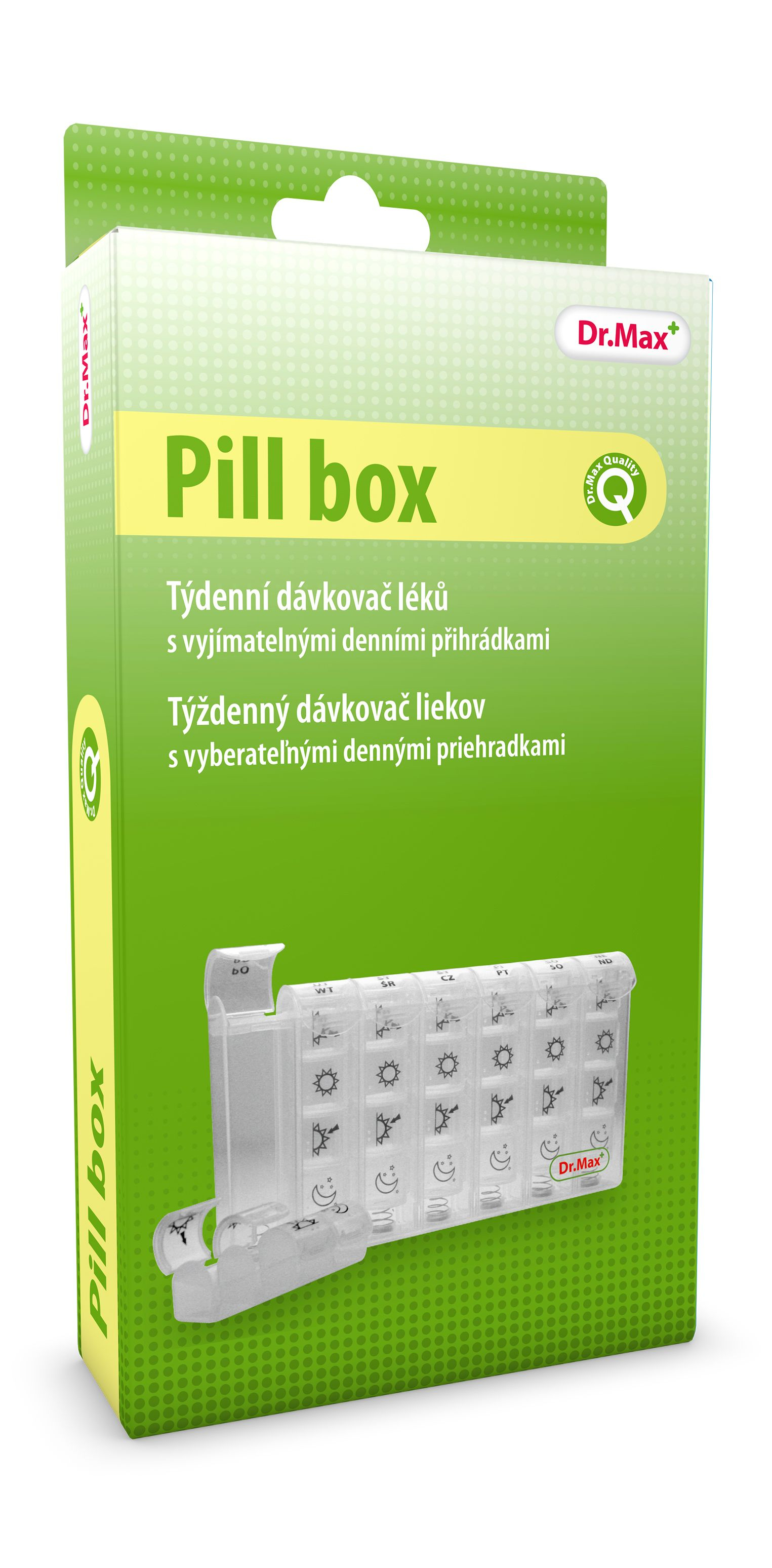 Dr.Max Pill box týdenní dávkovač léků Dr.Max