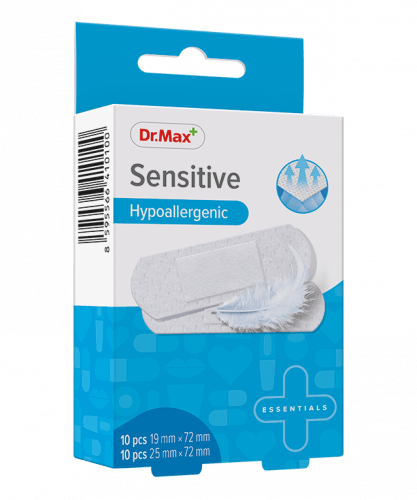 Dr.Max Sensitive Hypoallergenic 2 velikosti náplast 20 ks Dr.Max