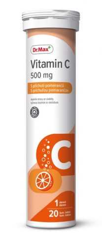 Dr.Max Vitamin C 500 mg pomeranč 20 šumivých tablet Dr.Max