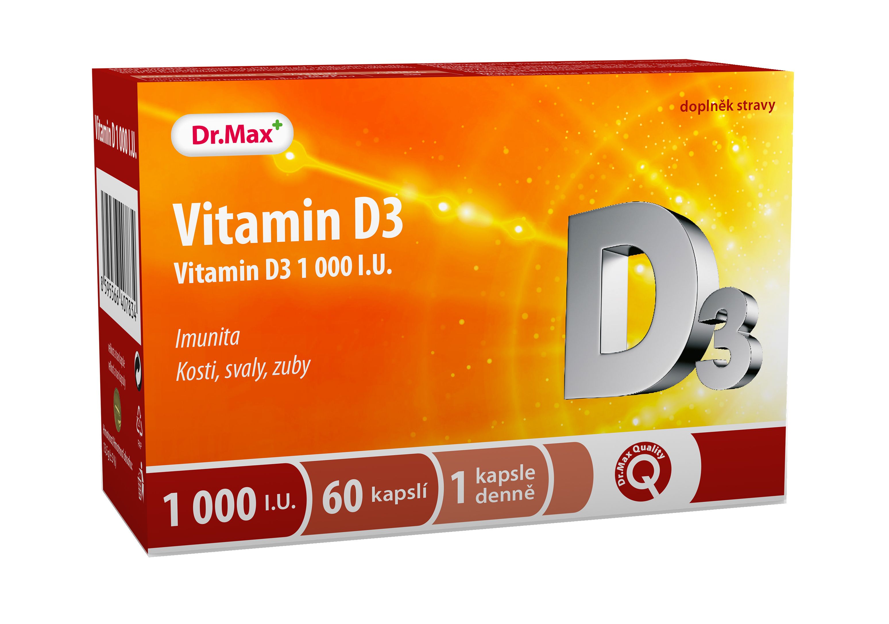 Dr.Max Vitamin D3 1000 I.U. 60 kapslí Dr.Max