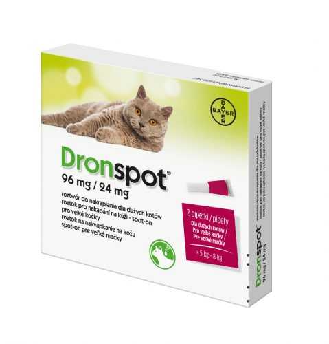 Dronspot 96 mg/24 mg pro velké kočky spot-on 2x1