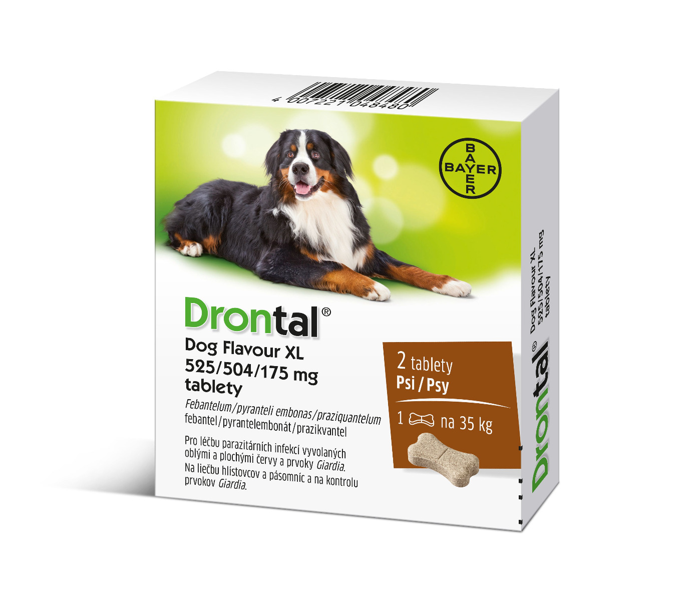 Drontal Dog Flavour XL 525/504/175 mg 2 tablety Drontal