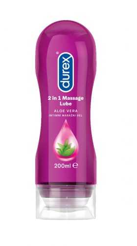 Durex Intimní masážní gel 2v1 s Aloe Vera 200 ml Durex