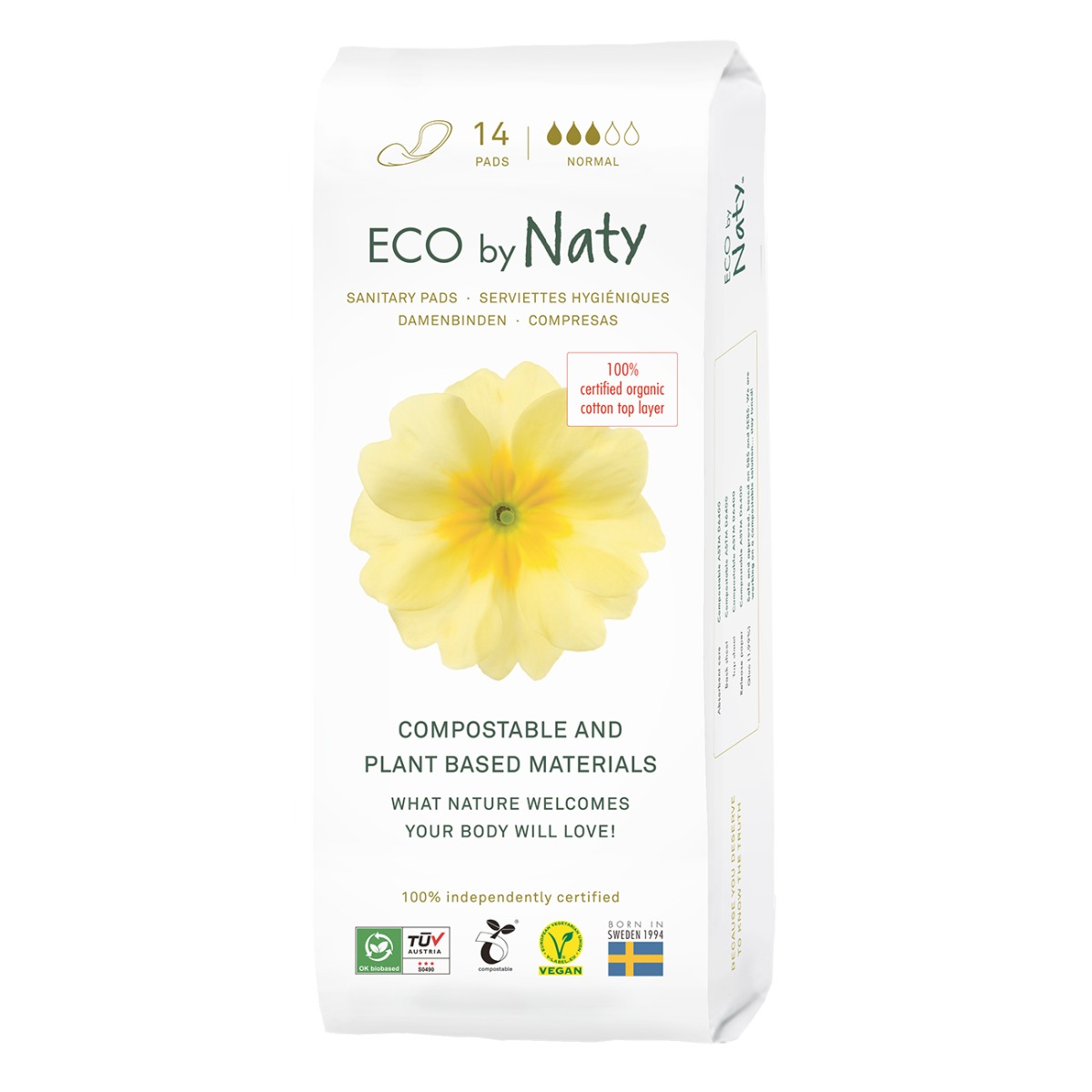 ECO by Naty ECO normal dámské vložky 14 ks ECO by Naty