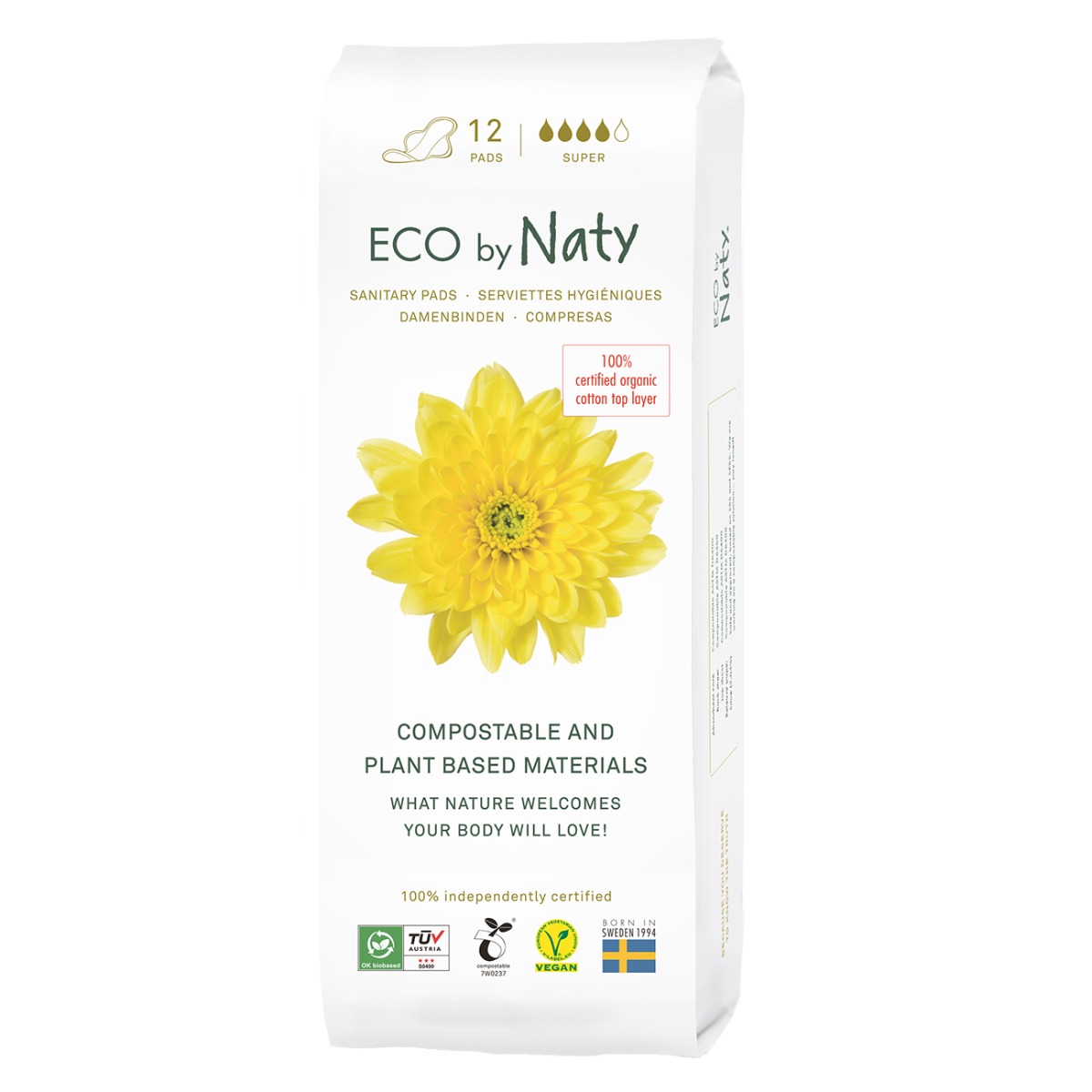 ECO by Naty ECO super dámské vložky 12 ks ECO by Naty