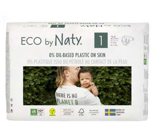 ECO by Naty Newborn 2-5 kg dětské plenky 25 ks ECO by Naty