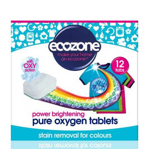 Ecozone Oxy Tablety na barevné prádlo 12 ks Ecozone