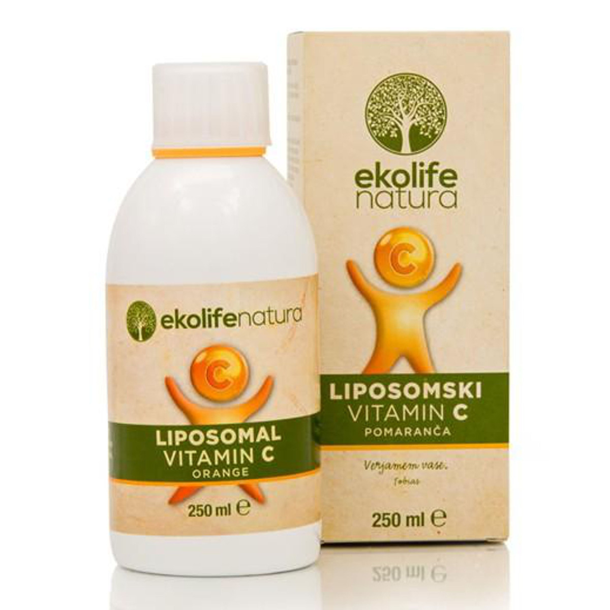 Ekolife Natura Liposomal Vitamin C 500 mg pomeranč 250 ml Ekolife Natura