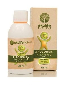 Ekolife Natura Liposomal Vitamin C STRONG 750 mg ananas 250 ml Ekolife Natura