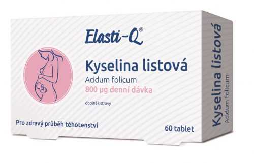 Elasti-q Kyselina listová 800 µg 60 tablet Elasti-q