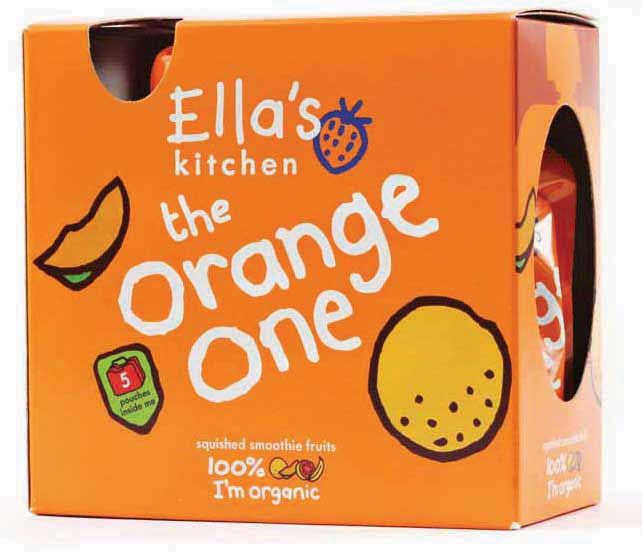 Ellas Kitchen BIO Ovocné pyré Orange One Mango kapsička 5x90 g Ellas Kitchen