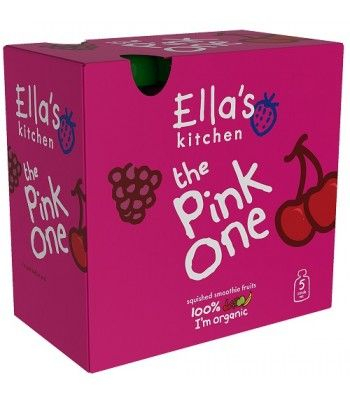 Ellas Kitchen BIO Ovocné pyré Pink One Třešeň kapsička 5x90 g Ellas Kitchen