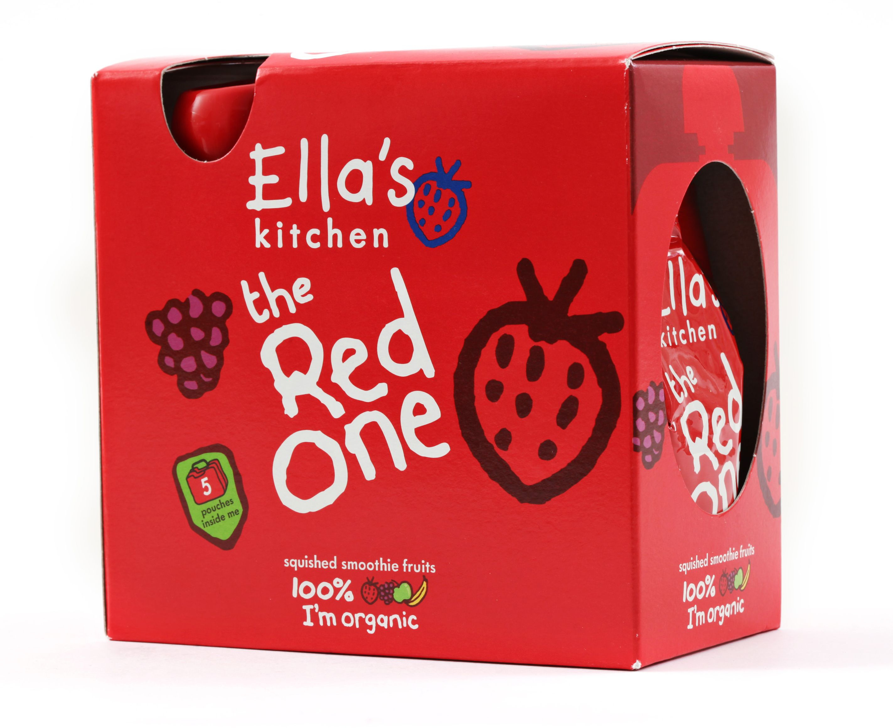 Ellas Kitchen BIO Ovocné pyré Red One Jahoda kapsička 5x90 g Ellas Kitchen
