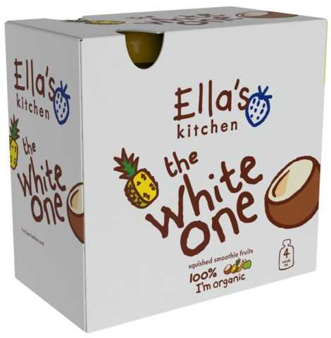 Ellas Kitchen BIO Ovocné pyré White One Kokos kapsička 4x90 g Ellas Kitchen
