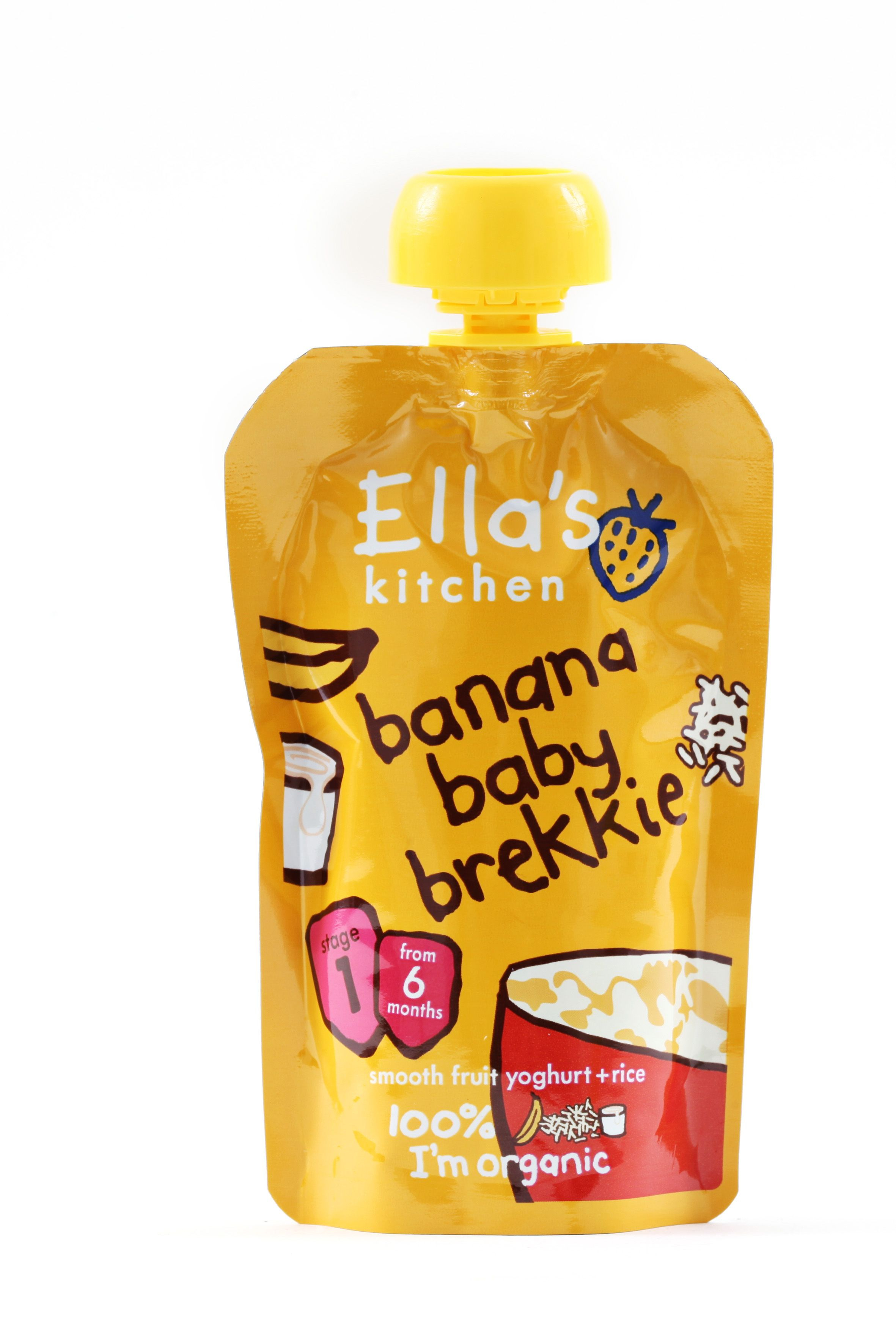 Ellas Kitchen BIO Snídaně banán a jogurt kapsička 100 g Ellas Kitchen