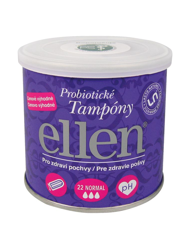 Ellen Probiotické tampóny ECO normal 22 ks Ellen