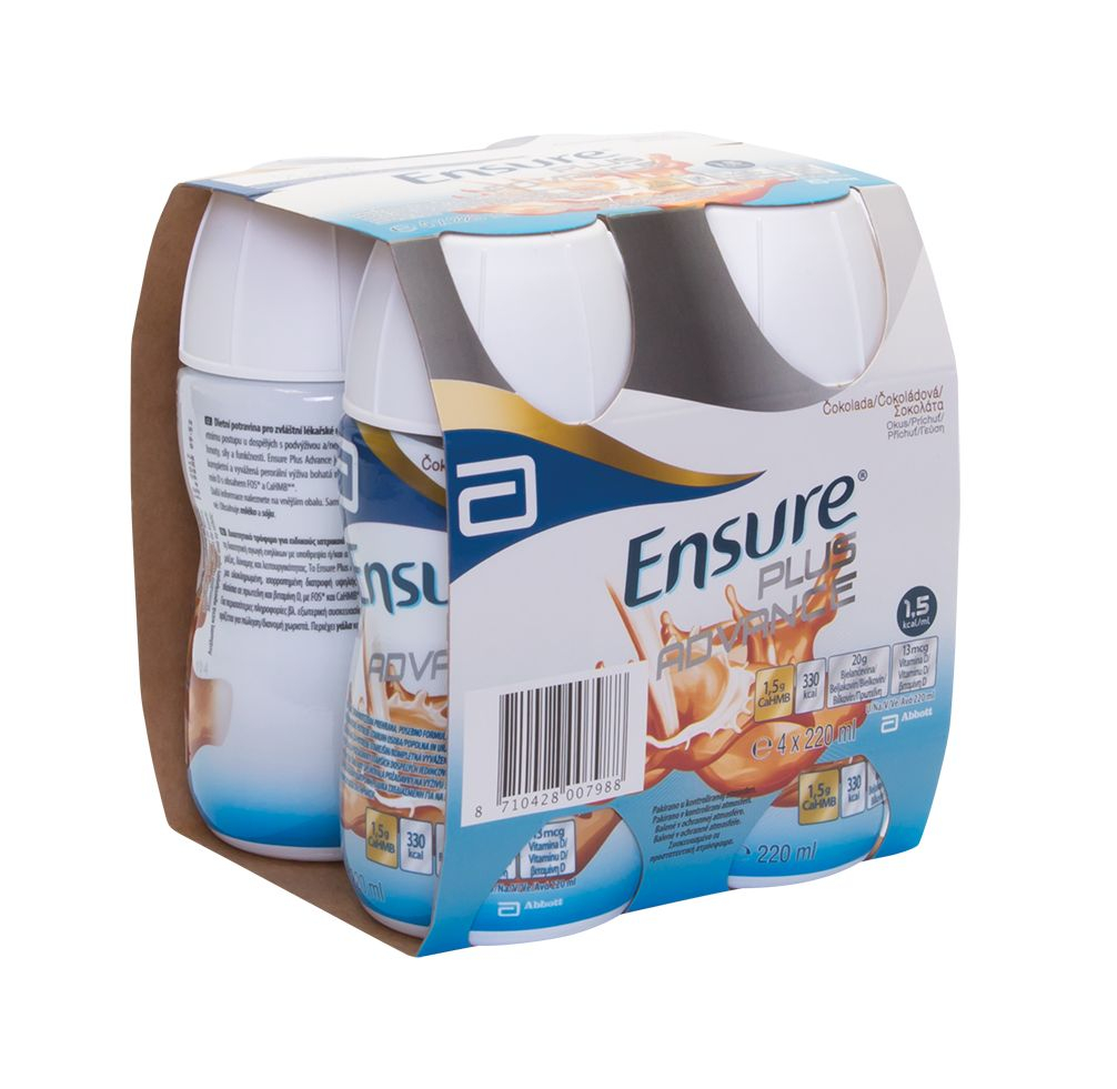 Ensure Plus Advance příchuť čokoláda 4x220 ml Ensure