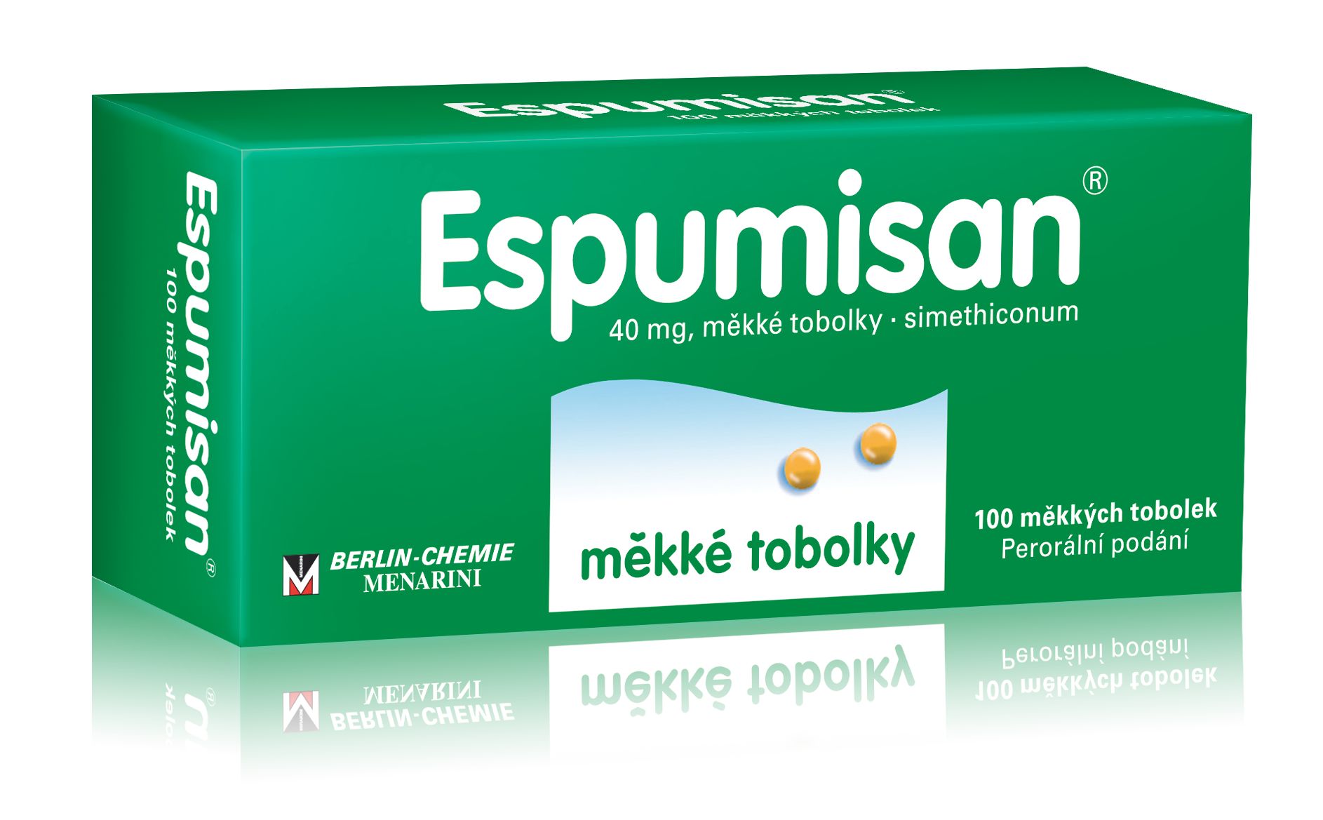 Espumisan 40 mg 100 měkkých tobolek Espumisan