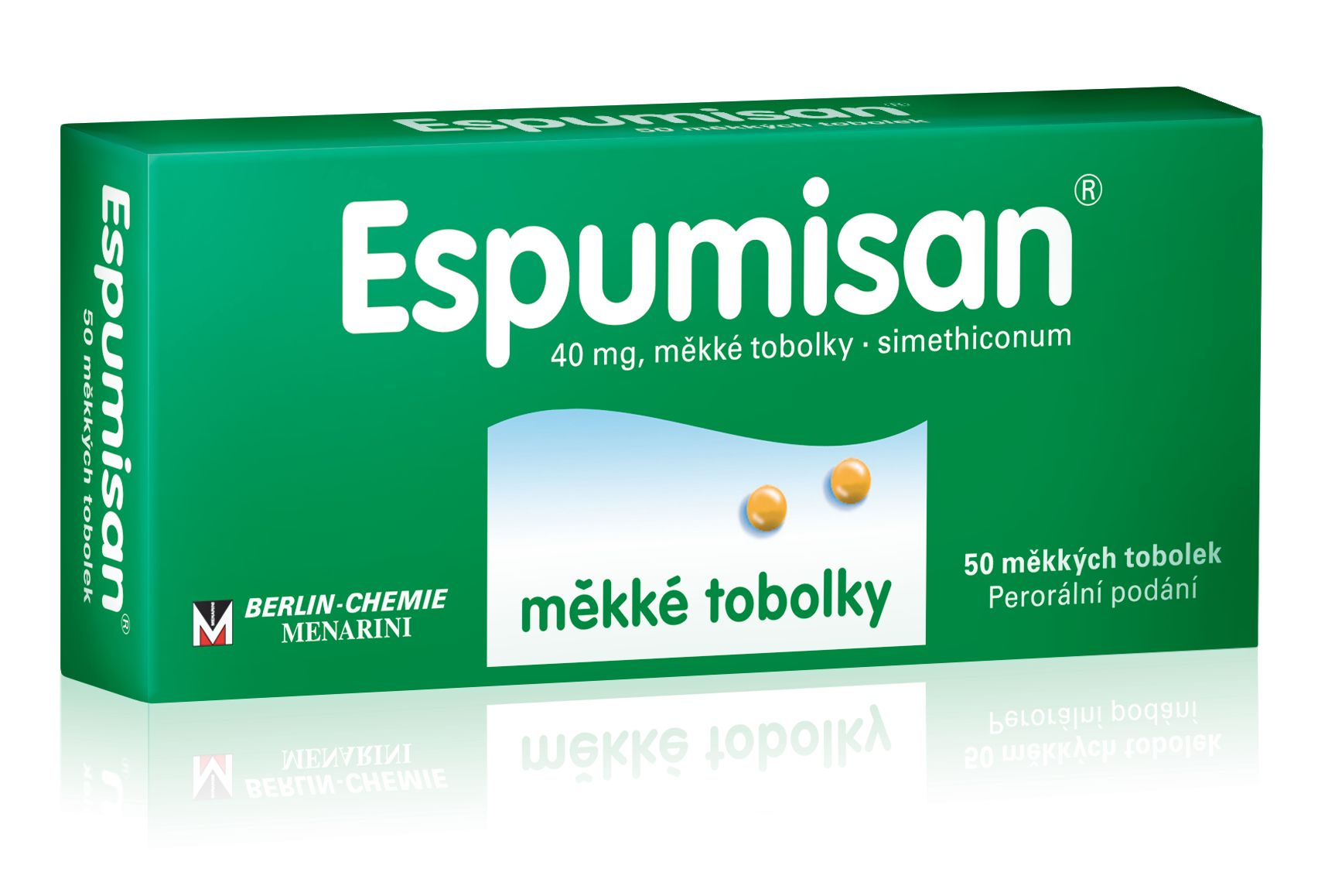 Espumisan 40 mg 50 měkkých tobolek Espumisan