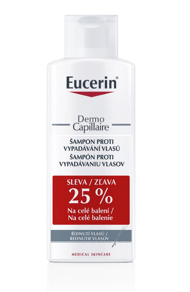 Eucerin Dermocapillaire Šampon proti vypadávání vlasů duopack 2x250 ml Eucerin