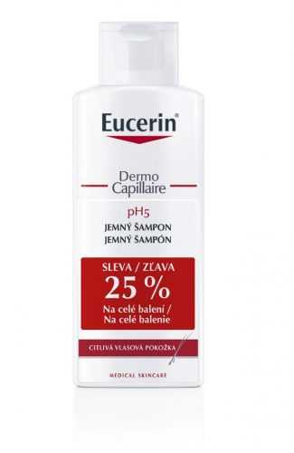 Eucerin Dermocapillaire pH5 Šampon na vlasy pro citlivou pokožku duopack 2x250 ml Eucerin