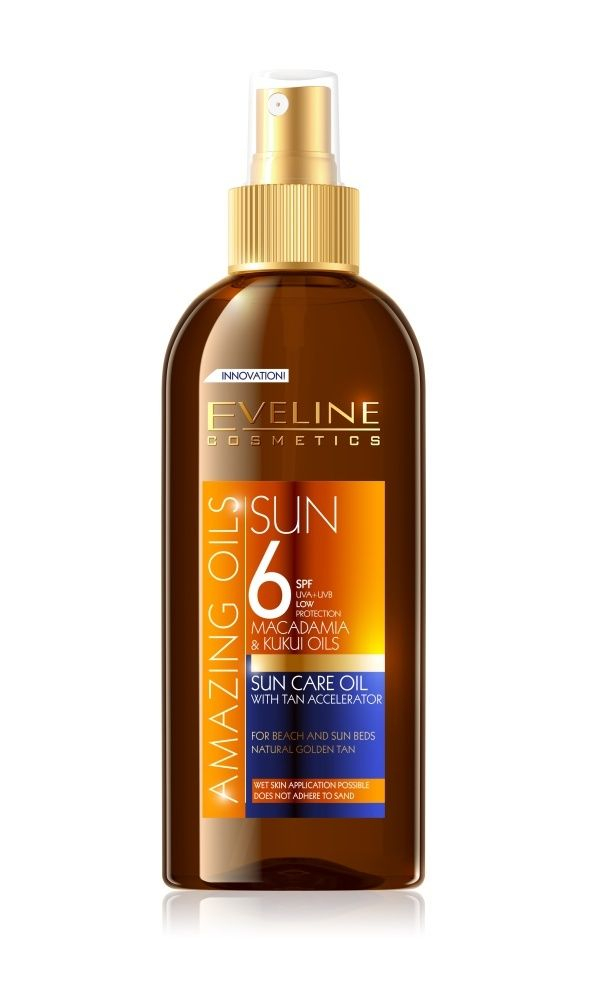 Eveline Amazing Oils SPF6 opalovací olej 150 ml Eveline