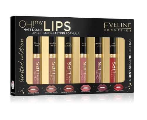 Eveline Oh! My lips set mini rtěnek 6 ks Eveline